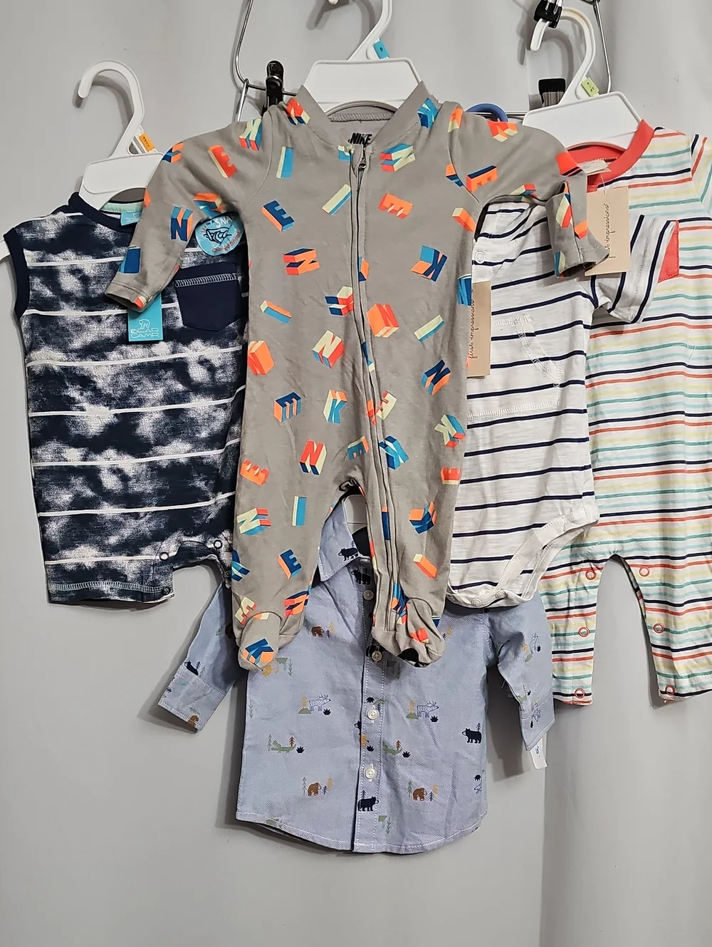 3-6Months 5PC Nike Carter's First Impressions Bear Camp Bundle NEW MSRP $100+